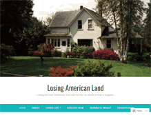Tablet Screenshot of losingamericanland.com